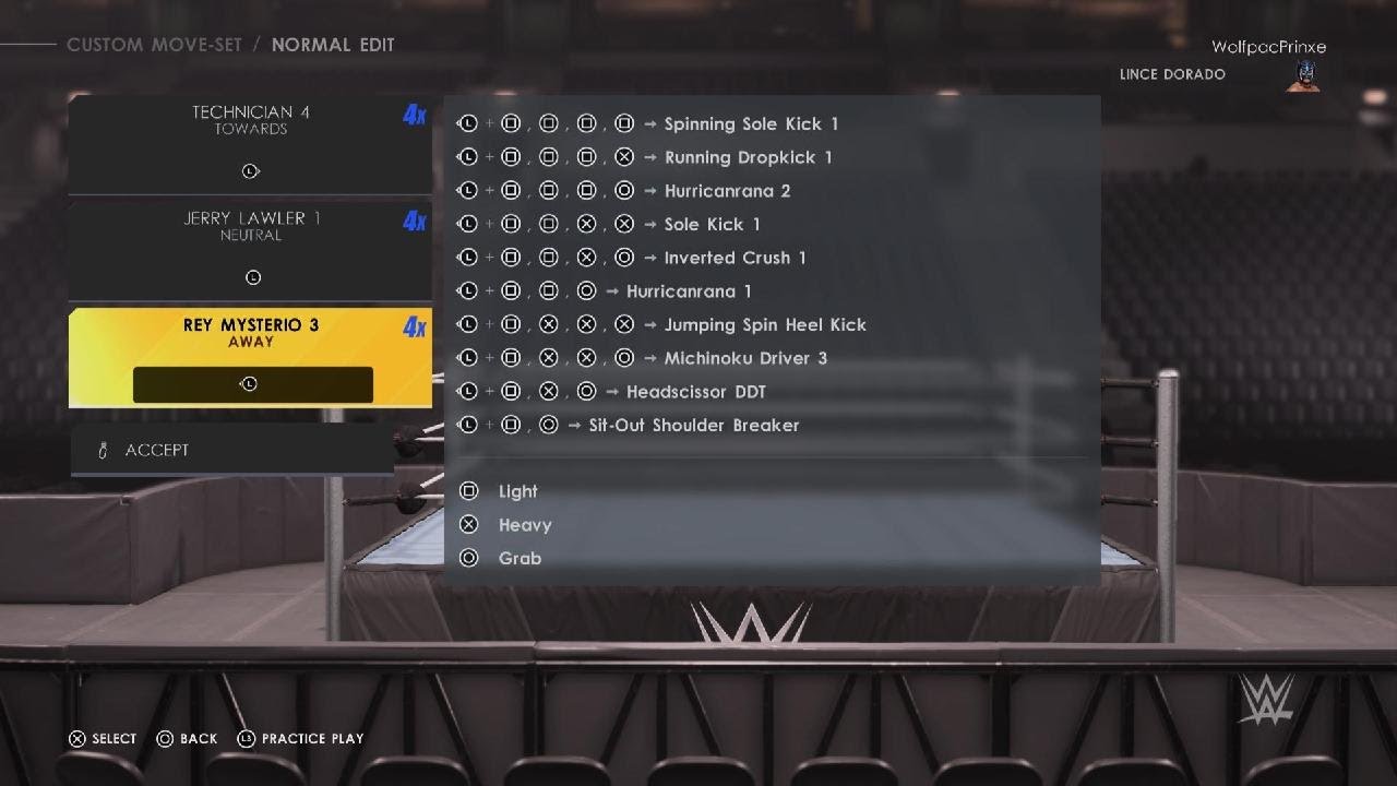 WWE 2K22 | Lince Dorado Updated Moveset