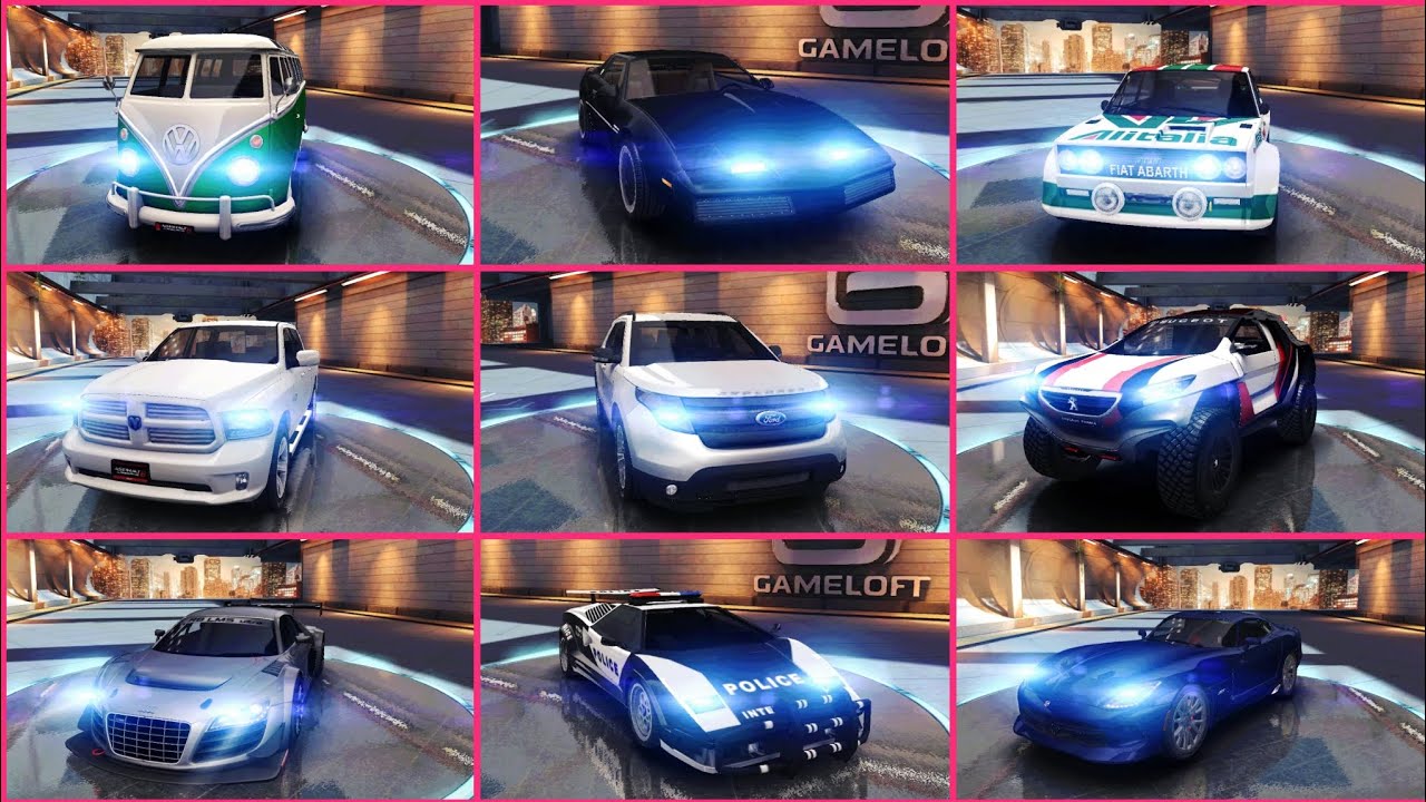 Asphalt 8 All Cars in Update December 