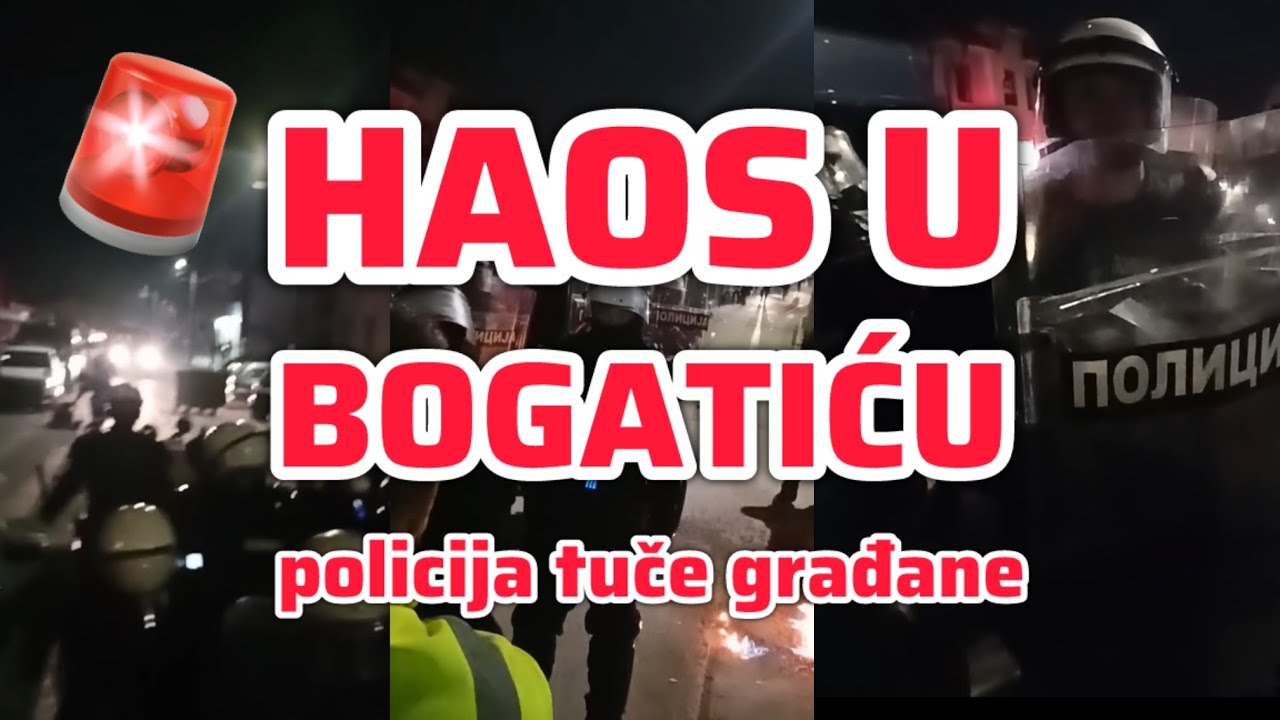 HAOS U BOGATIĆU  Lojalisti režima tuku građane Bogatića u rođenom mestu