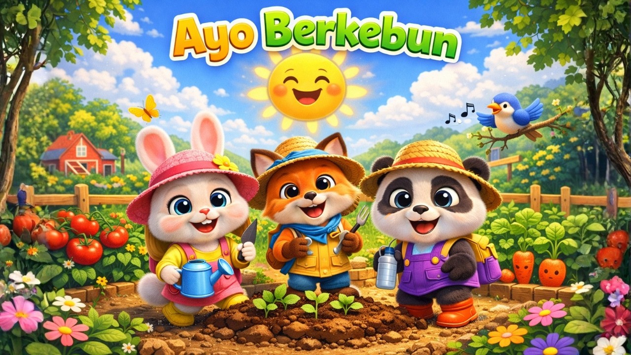 Ayo Berkebun | Lagu Anak Indonesia | Animasi 3D