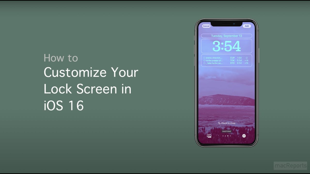 How to Customize Your Lock Screen in iOS 16