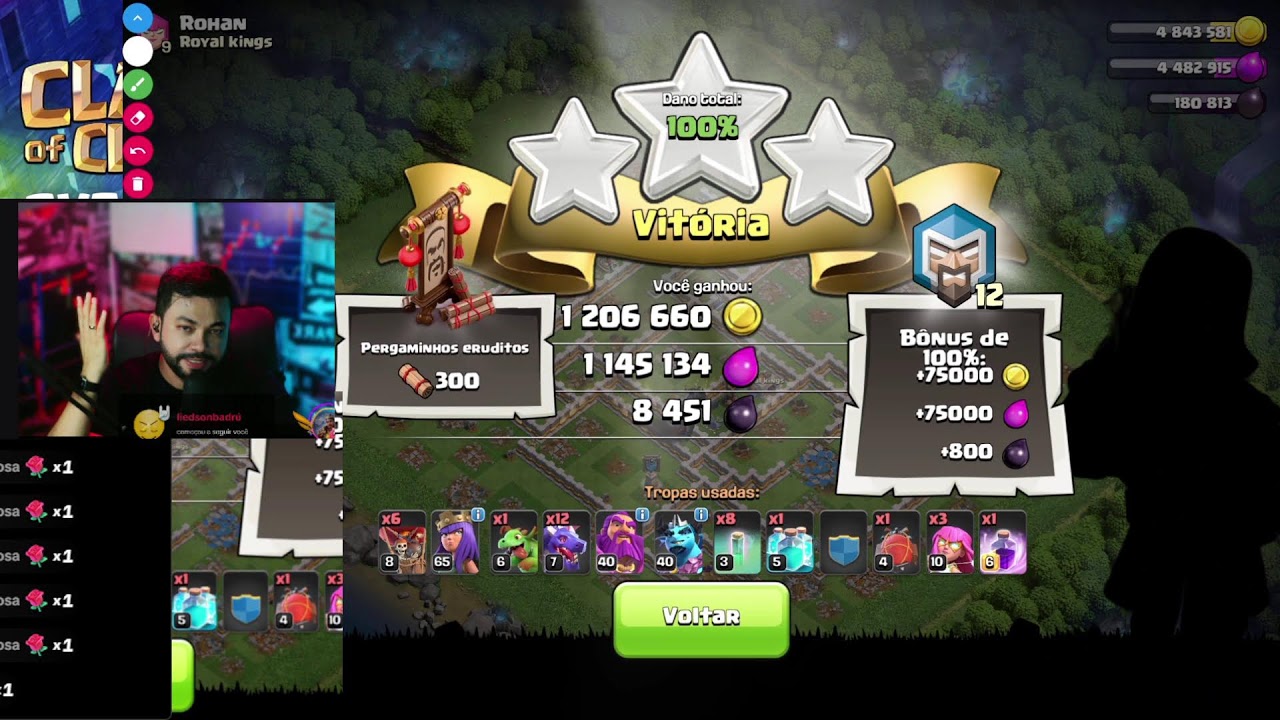 Push Clash of clans VALDS LIVE