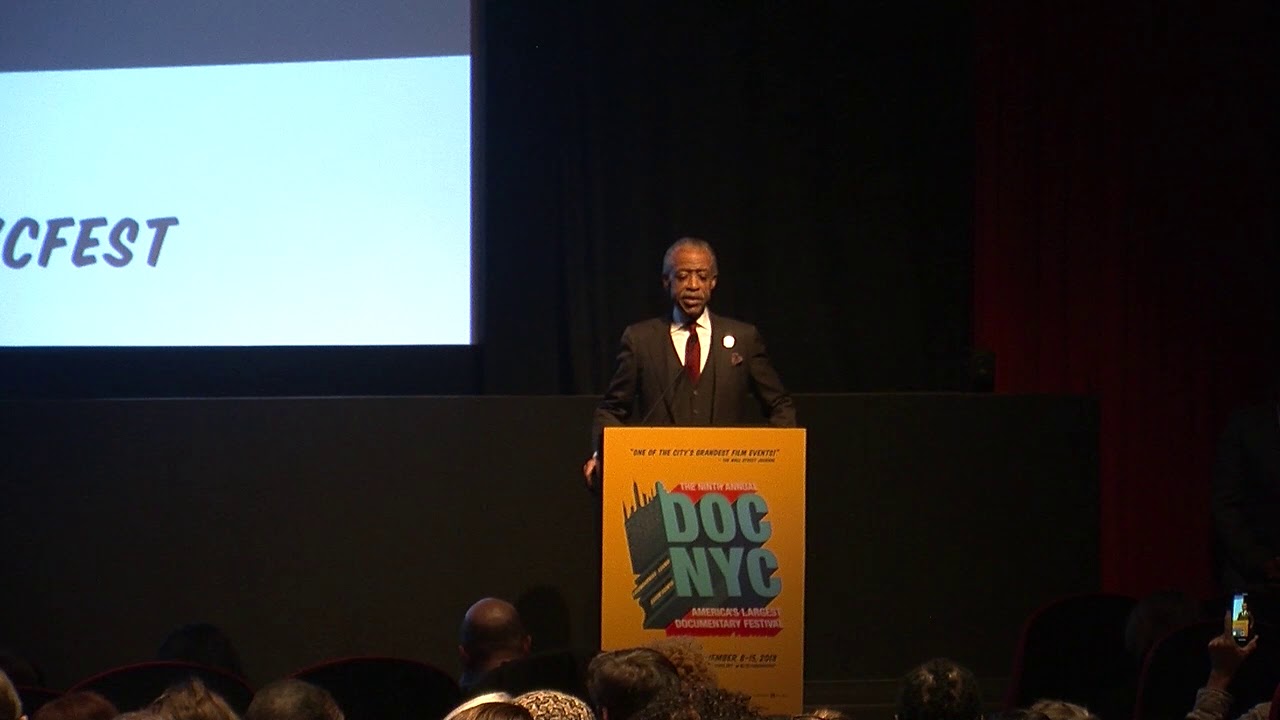 Reverend Al Sharpton introduces Aretha Franklin documentary 