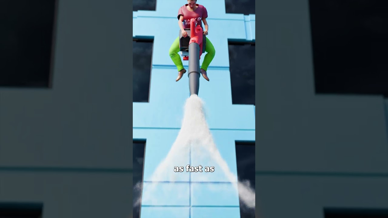 Jumping Off A Skyscraper With A Leaf Blower? 😱