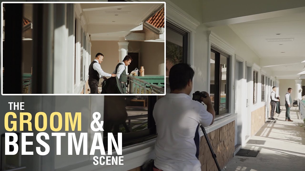 The Groom and The Bestman Scene for the wedding