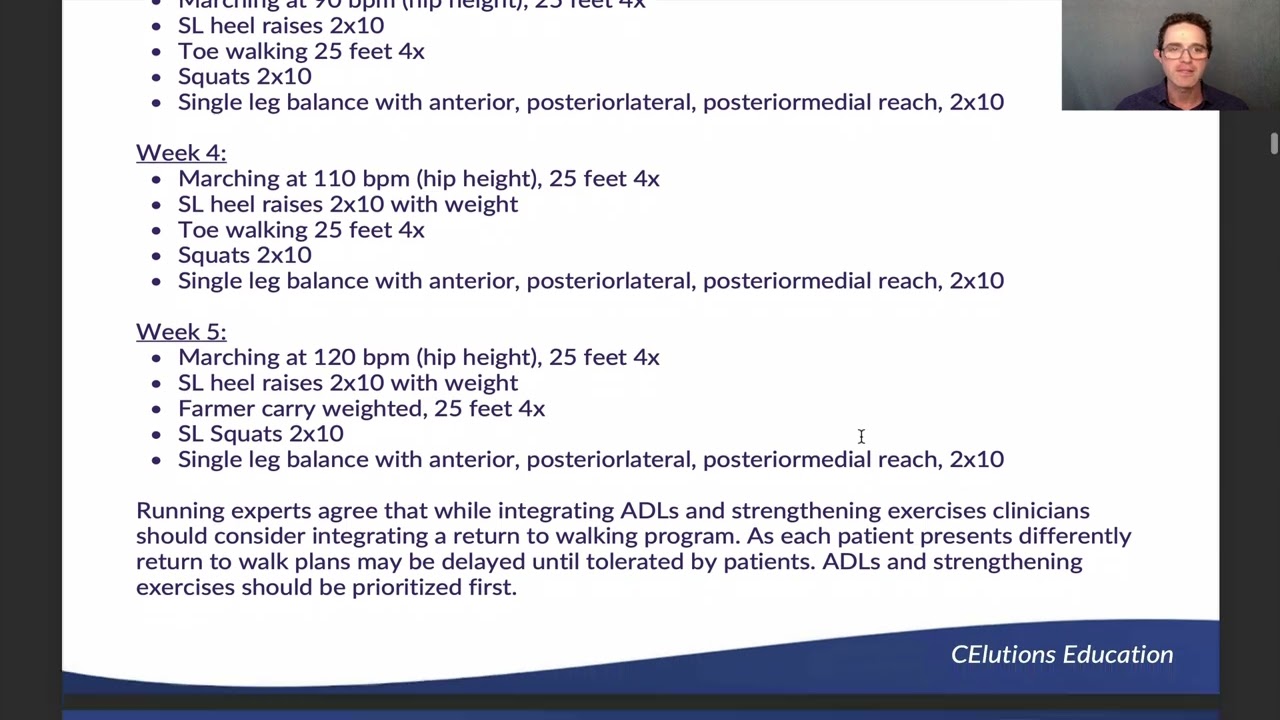 Stress Return to Run Programs for 5th Metatarsal Stress Fractures