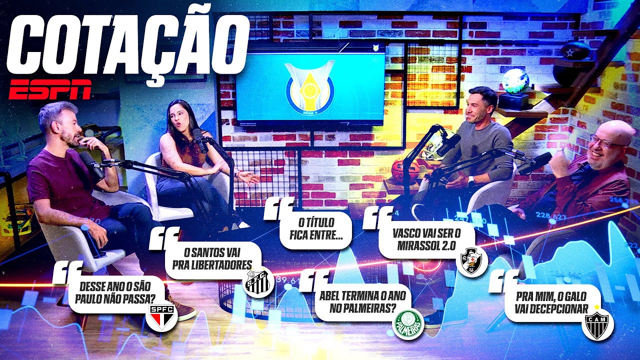COTAÇÃO ESPN | COMENTARISTAS 'GABARITAM' O BRASILEIRÃO 2026