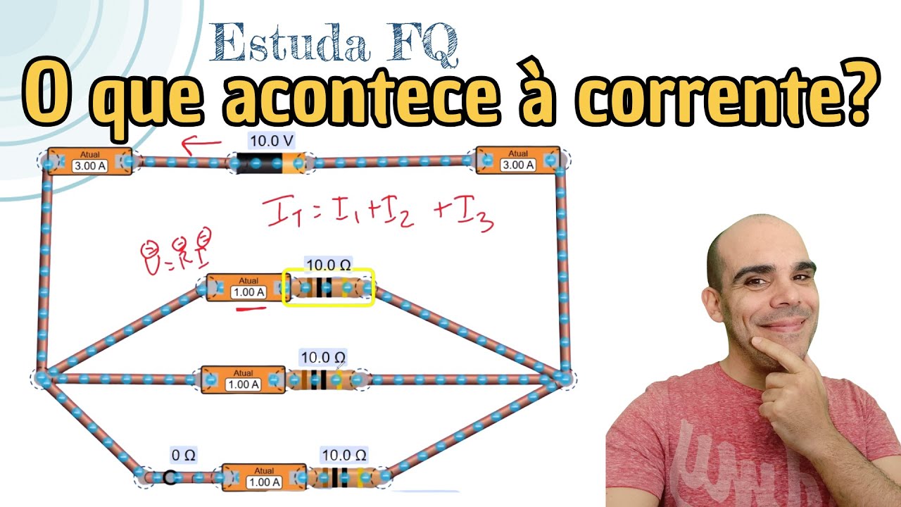 Adicionei mais uma resistência... e a corrente mudou assim! | Série e em paralelo