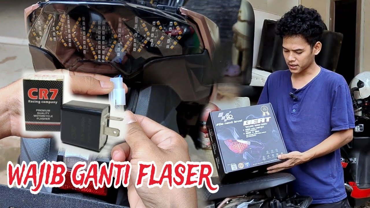 CARA PASANG STOPLAMP RUNNING VARIO DAN BEAT DELUXE - STOPLAMP RUNNING RACEPRO 8 MODE 3 IN 1