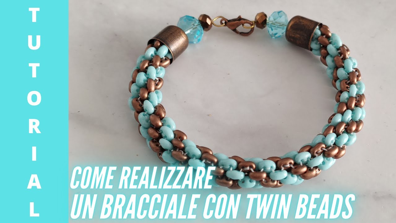 Creare un bracciale tubolare con Twin beads o Superduo