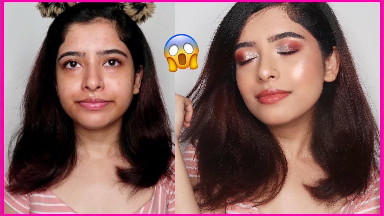 Glowy Party AFFORDABLE MAKEUP Tutorial (mostly under ₹200) | Blue Heaven Makeup Blender Review