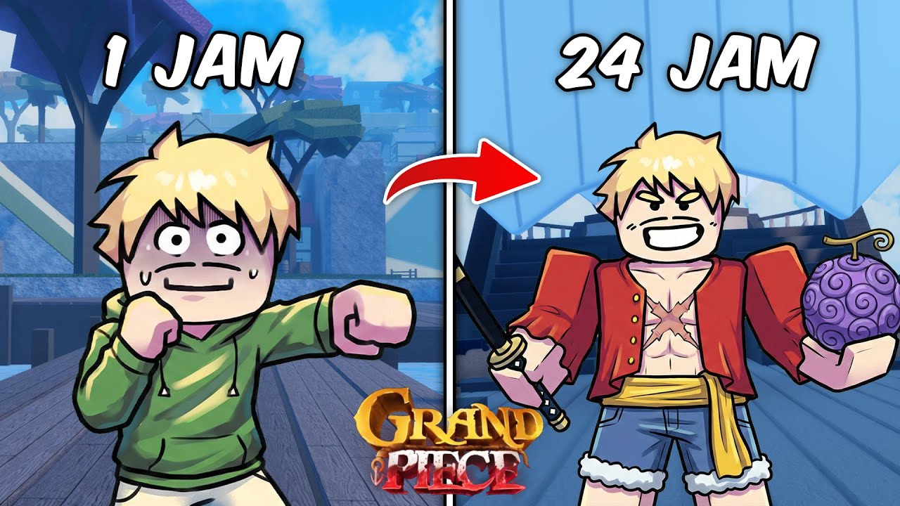 24 Jam di Game ONE PIECE TERSULIT di ROBLOX!! SUSAH!!!