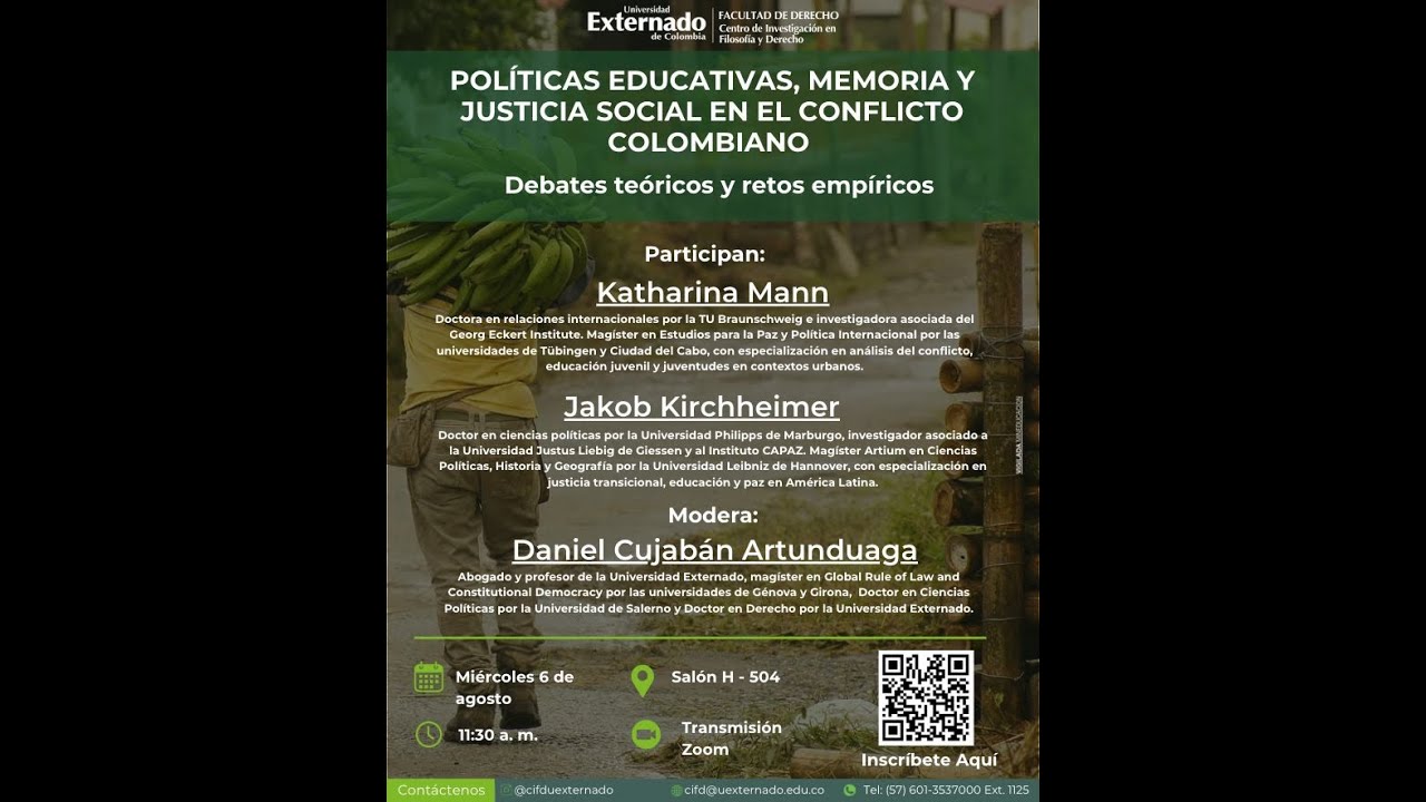 S -2 Políticas educativas, memoria y justicia en el conflicto Colombiano