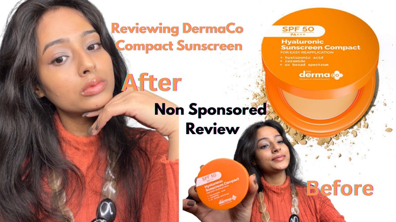DermaCo Hyaluronic Sunscreen Compact | Dermaco Sunscreen Compact #thedermaco