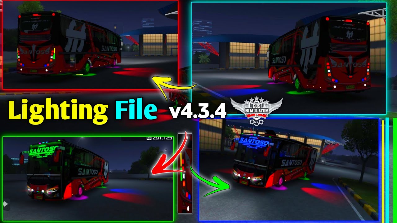 How To Bussid Jet Bus Extra Lighting File For Bus Simulator Indonesia | v4.3.4 Jb1 Bus Light 🚨