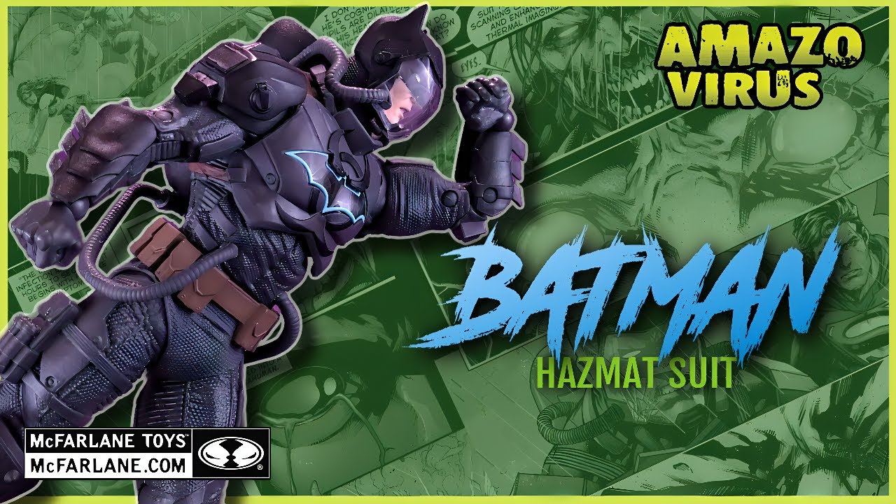 McFarlane Toys DC Multiverse The Amazo Virus Batman Hazmat Suit Figure @The Review Spot