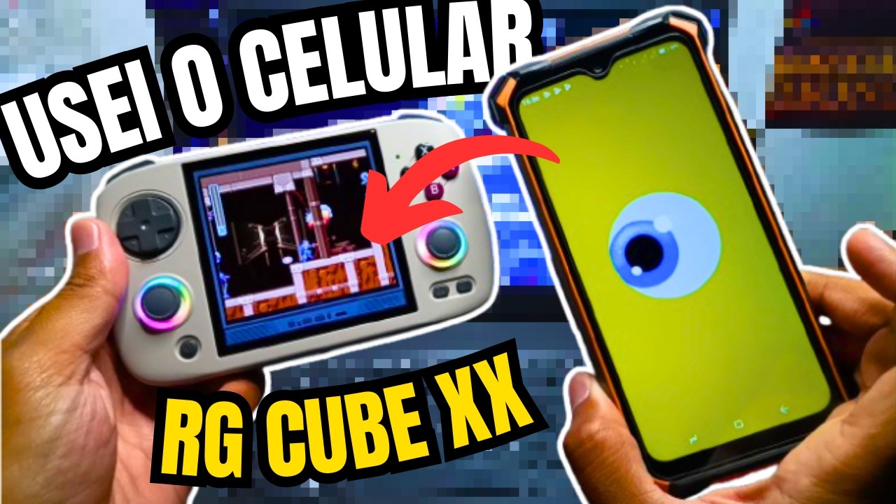 🤩RGCUBE XX, ADICIONANDO JOGOS(😱USANDO O CELULAR) @ANBERNIC