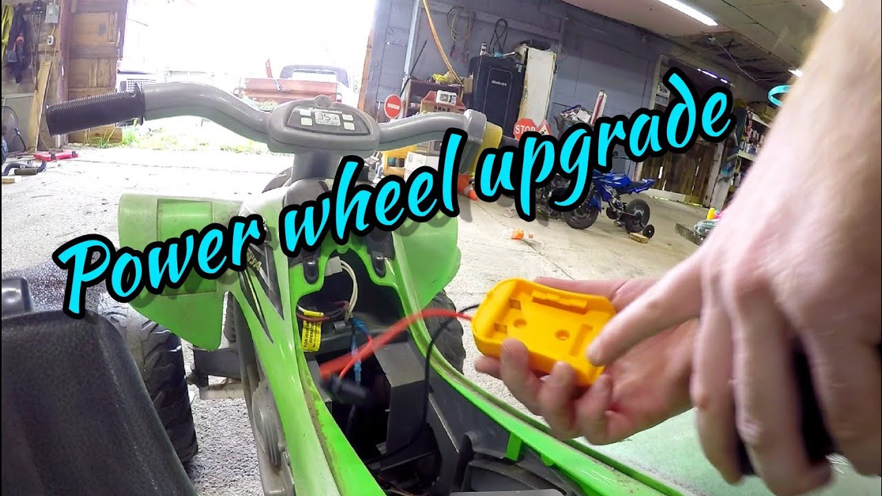 DeWalt drill battery upgrade for power wheels