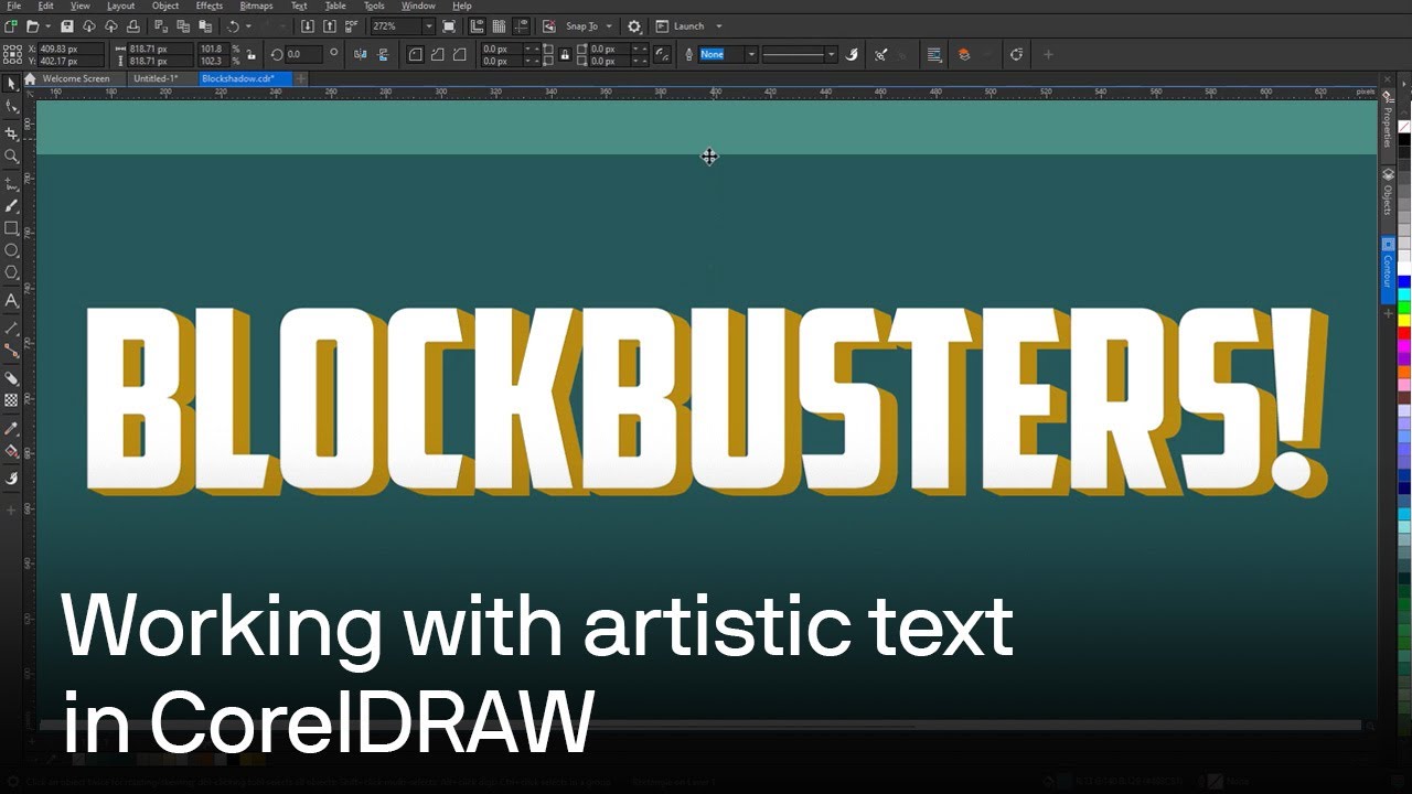 How to create and manipulate artistic text in CorelDRAW | Tutorial for Designers