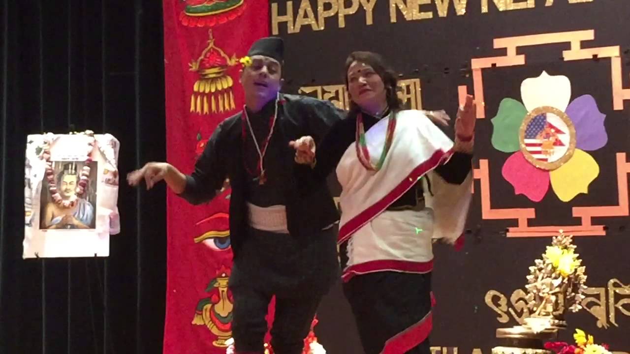 Rajamati wa - Newa Dance by Movie Star Dilip Rayamajhi and Sunita Amatya