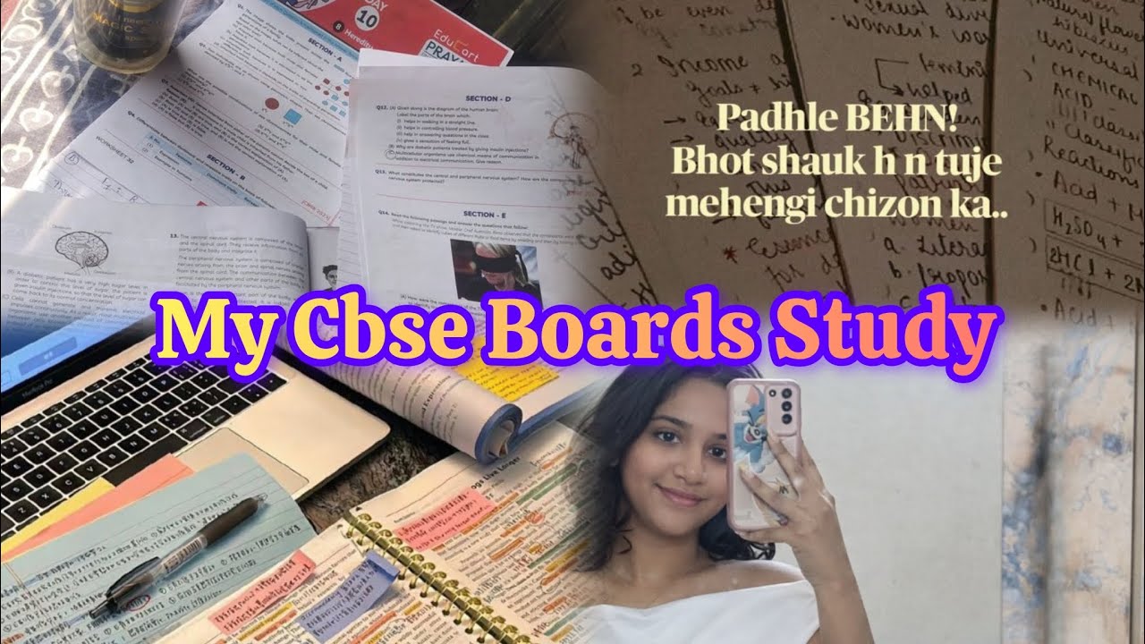 My Cbse Boards Study vlog!!