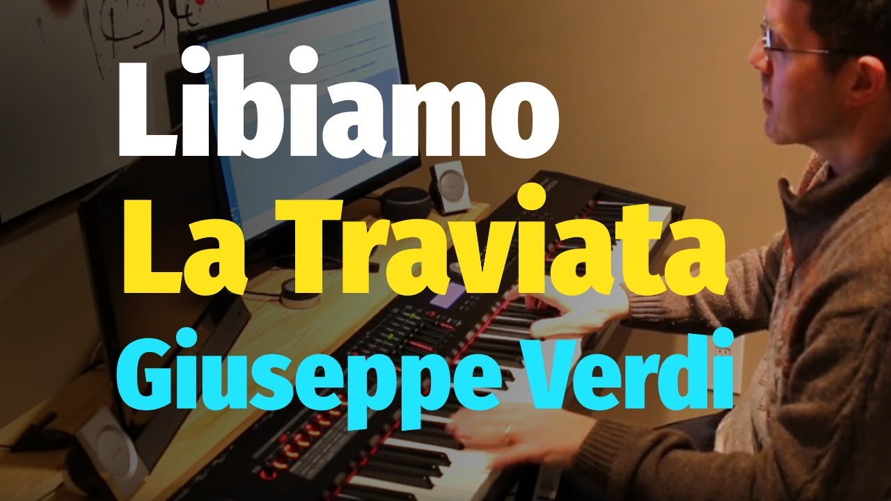Libiamo (La Traviata by Verdi) - Piano Cover & Sheet/Застольная песня (Травиата) - Пианино, Ноты