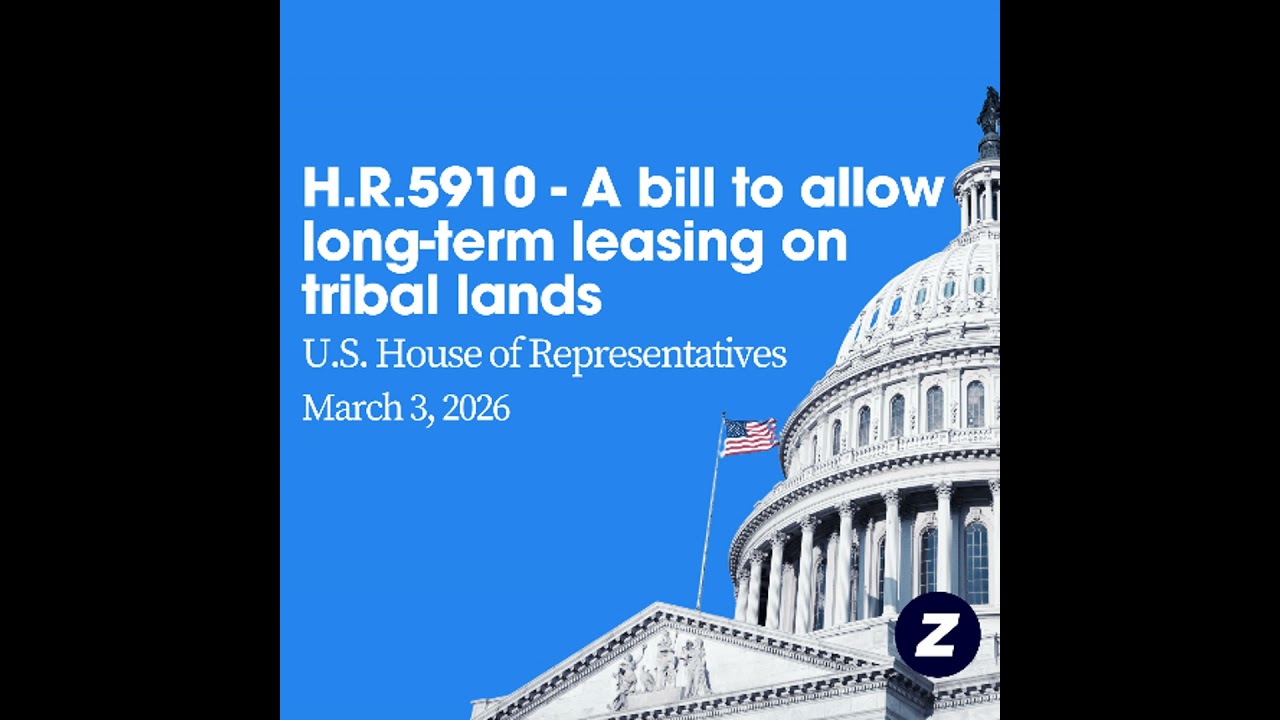 H.R.5910 - A bill to allow long-term leases on tribal lands