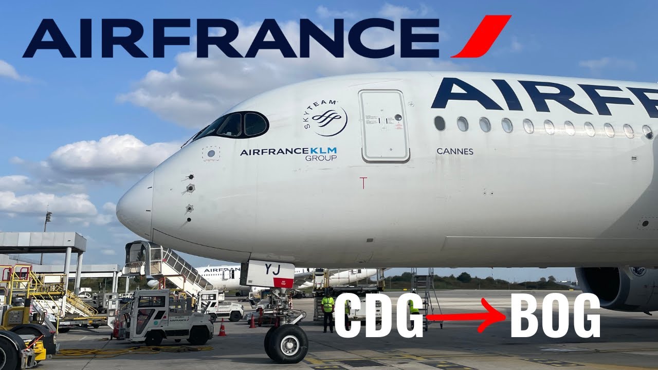 Flight report AirFrance A350 Paris to Bogota