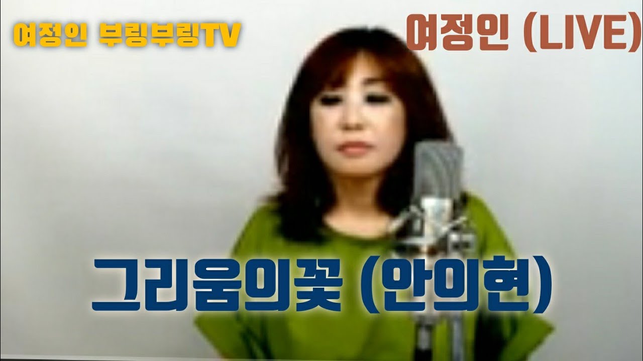 안의현의 그리움의꽃(여정인live_)