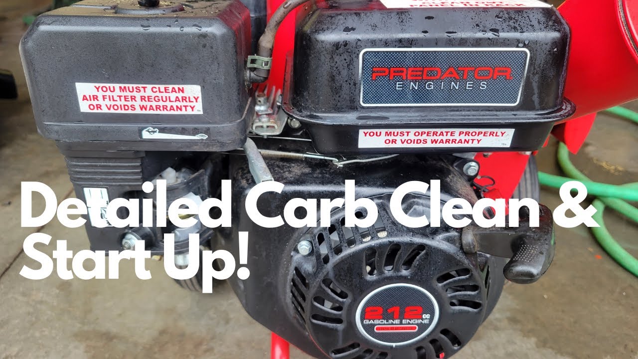 Predator 212CC Carburetor Clean