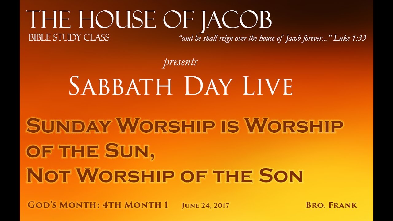 Sunday Worship is  Worship of the  Sun, Not Worship of the Son