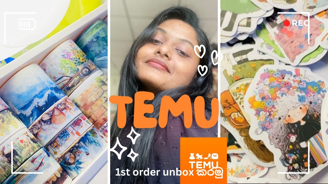 TEMU Haul ✨🍓 ♥️ | $40 unbox කරමු ✨ #temu #srilanka #unboxing #trending #shopping