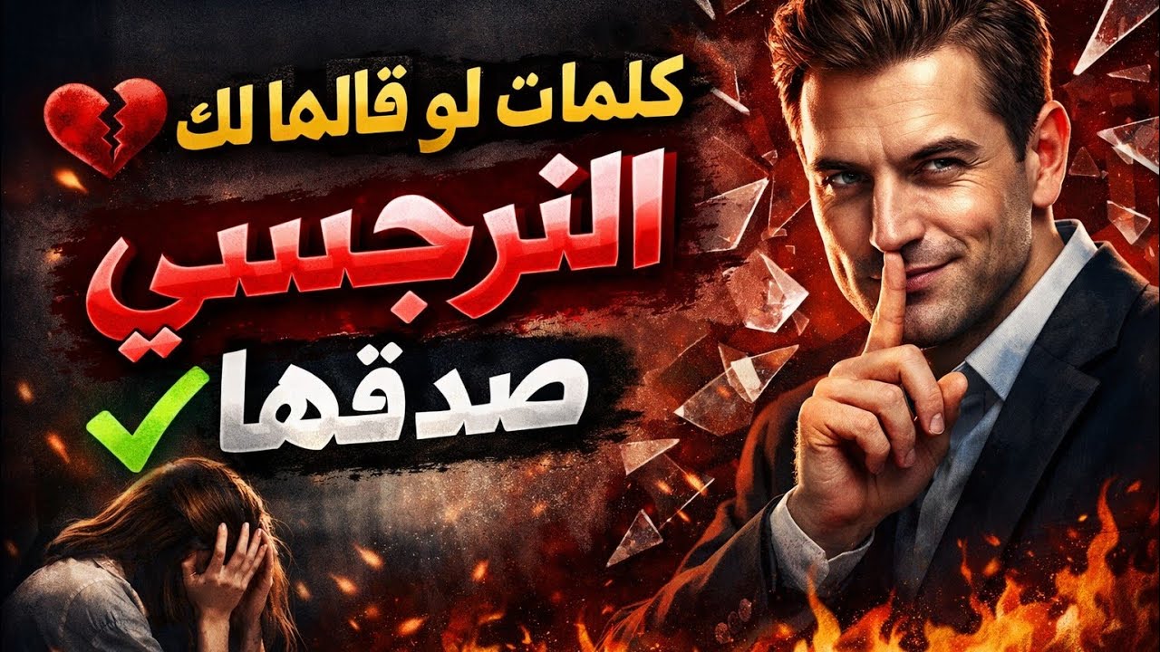 كلمات لو قالها لك النرجسى صدقها 