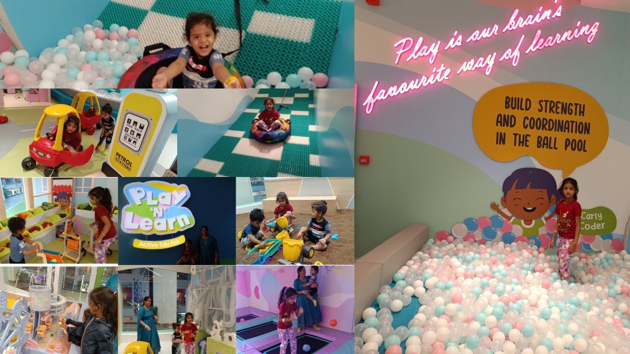 Kids enjoy & learn  | Play & Learn  |AMB Mall | Sarath City Mall #playarea #kids #ntr