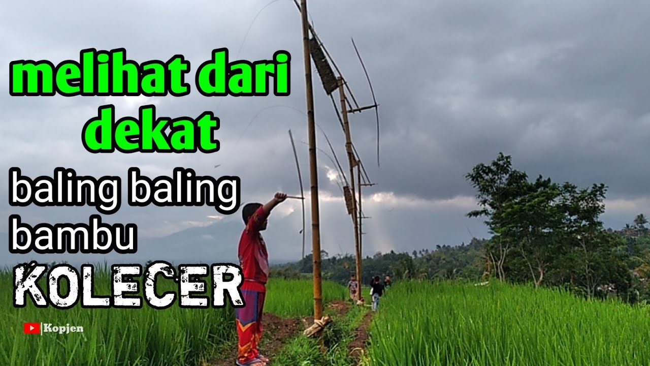 KOLECER-BALING BALING BAMBU ADA YANG 5 METER || mainan tradisional kerajinan tangan dari bambu
