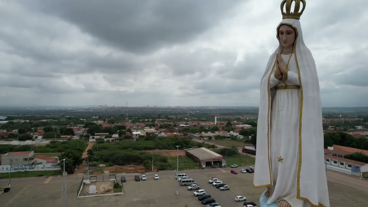 Estátua de Fátima no Crato-CE 2026
