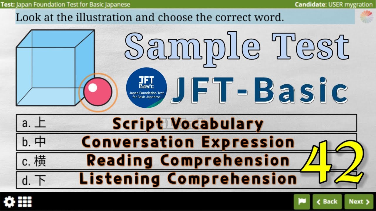 Latihan Soal JFT Basic A2. (42) Script Vocabulary, Conversation Expression, Listening and Reading