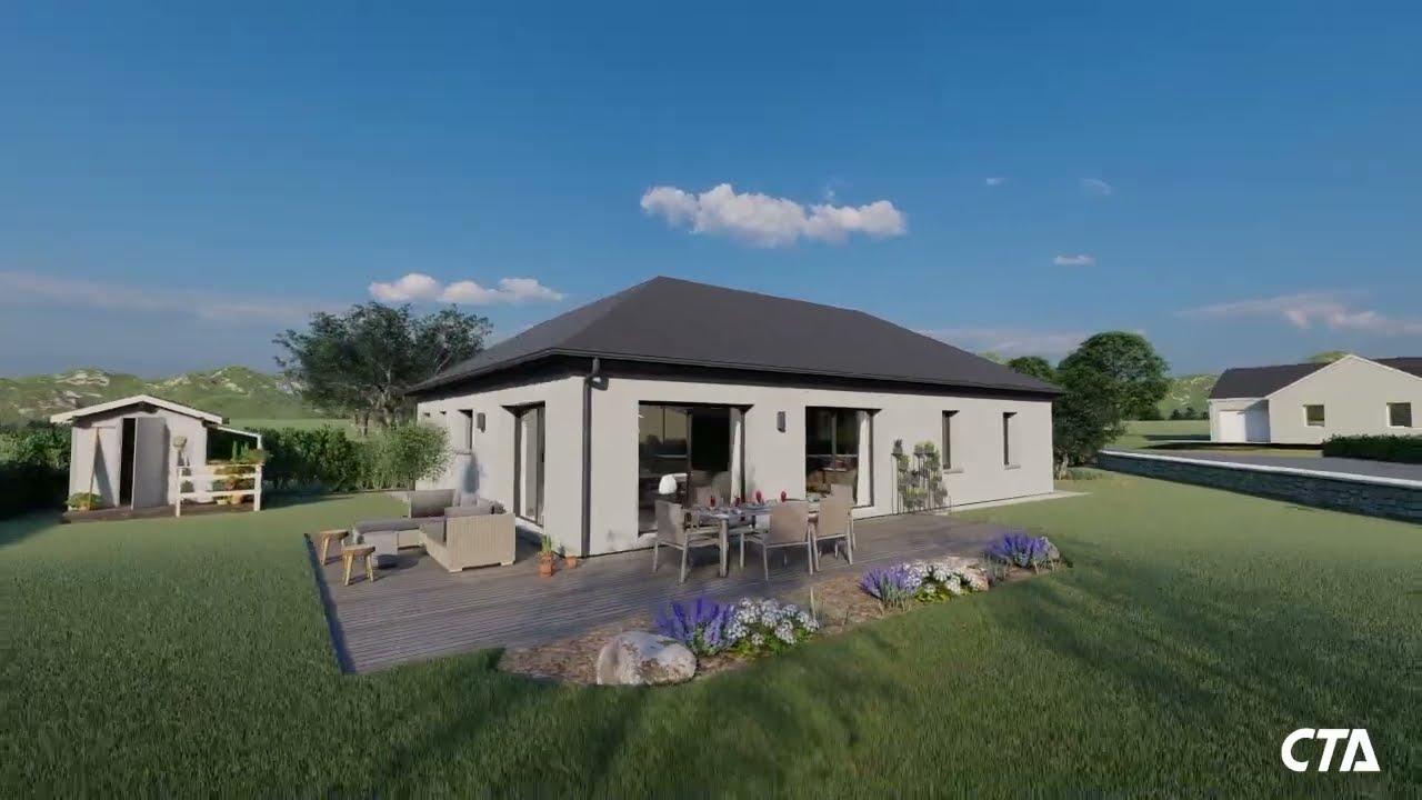 Maison traditionnelle en toit ardoise