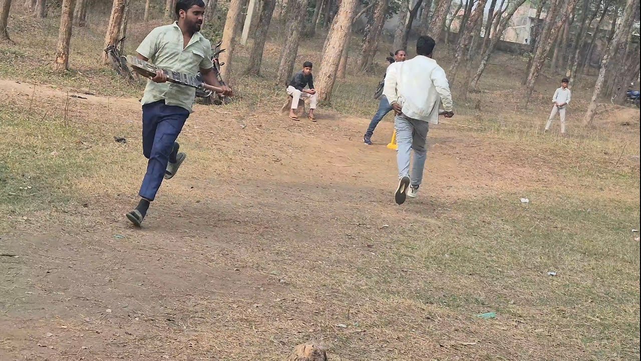 भैया लोग के साथ क्रिकेट मैच खेलकर मजा आ गया #cricket 
