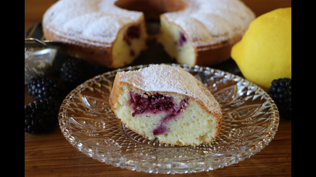 Blackberry Lemon Sour Cream Cake!!!