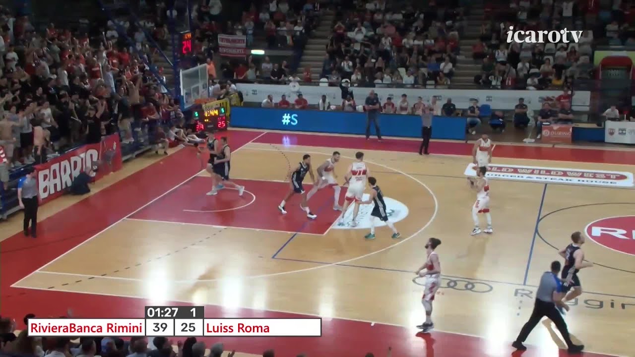 RivieraBanca Basket Rimini-Luiss Roma 88-64, il servizio