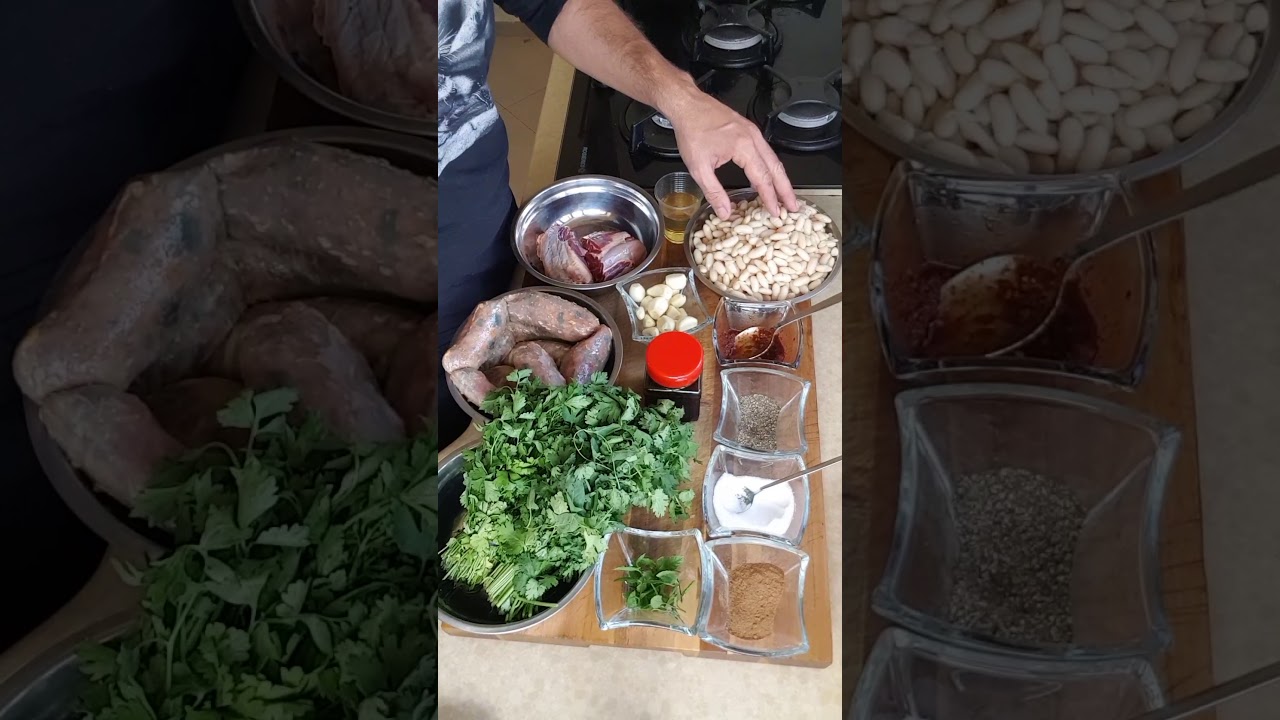 חמין חיטה אריסה טוניסאית משודרגת ..ו טביחה בסלק פקיילה עם מסרן עזבנה