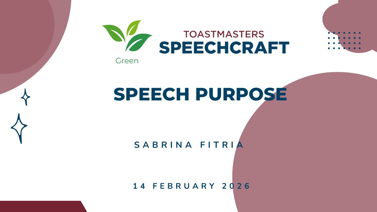 Speech Purpose by Sabrina Fitria
