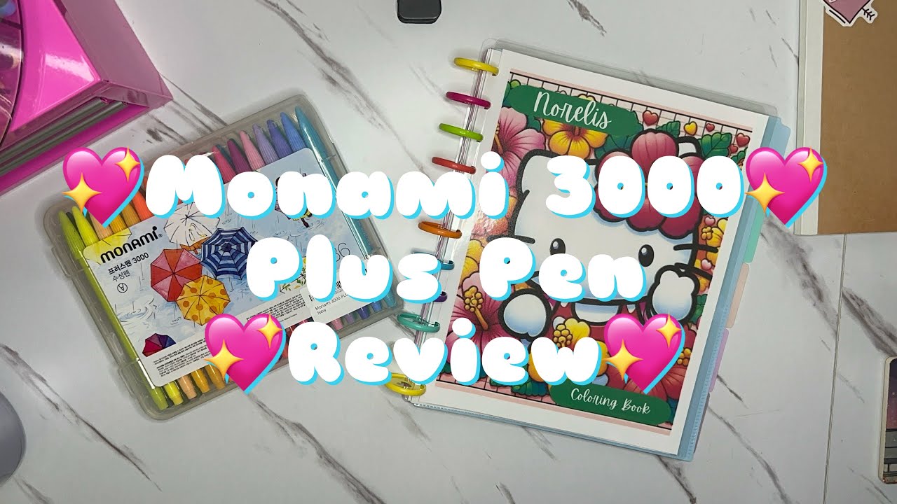 Monami 3000 Plus Pen 36ct Marker Swatch and first impressions