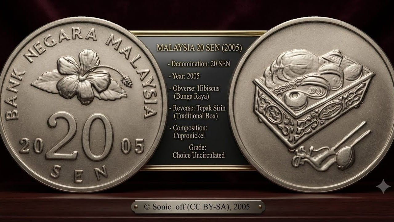 Malaysia 20 Sen 2005 Coin Value: Rare Error or Common Coin?