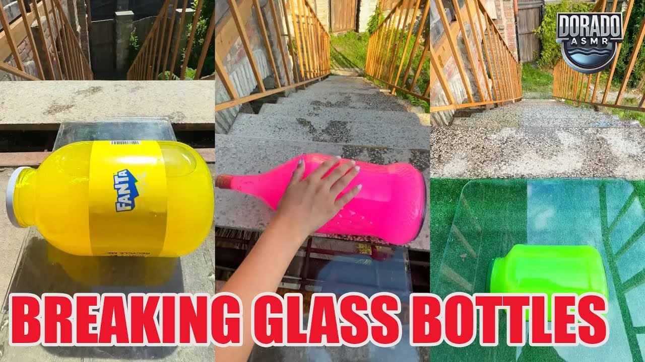 Breaking Glass Bottles & Balloon Drops 🎈💦 Crushing of Crunchy & Soft Things! #satisfying #asmr