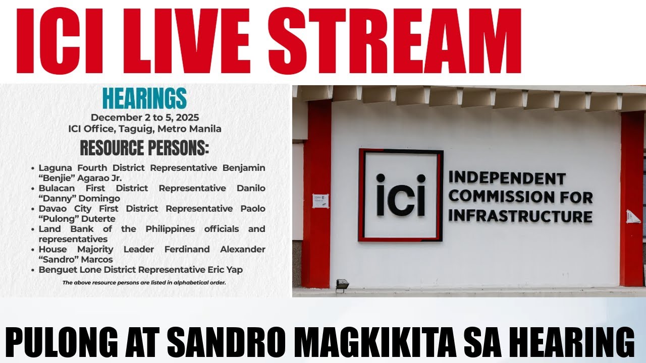 ICI LIVE CONG SANDRO AT PULONG POSIBLENG MAGKITA SA HEARING 📱