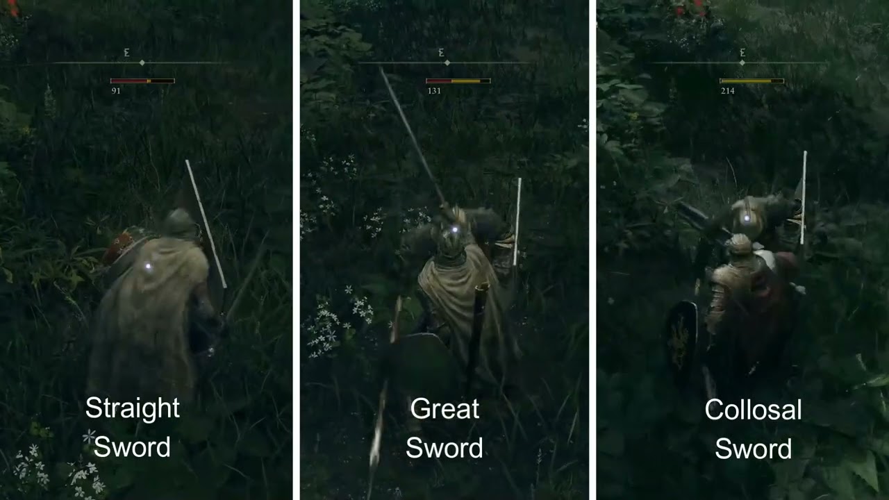 ELDEN RING - Guard Counters Comparison (SWORDS)