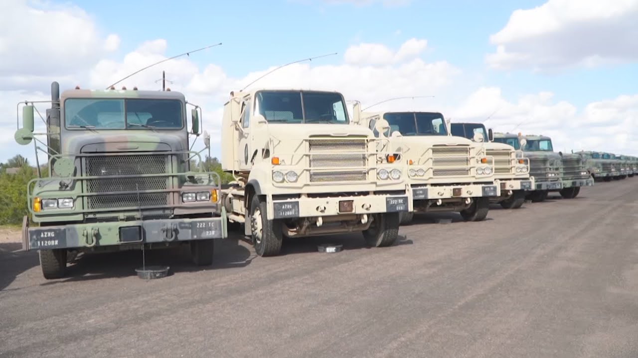 National Guard using military trucks to stock up grocery stores around Arizona