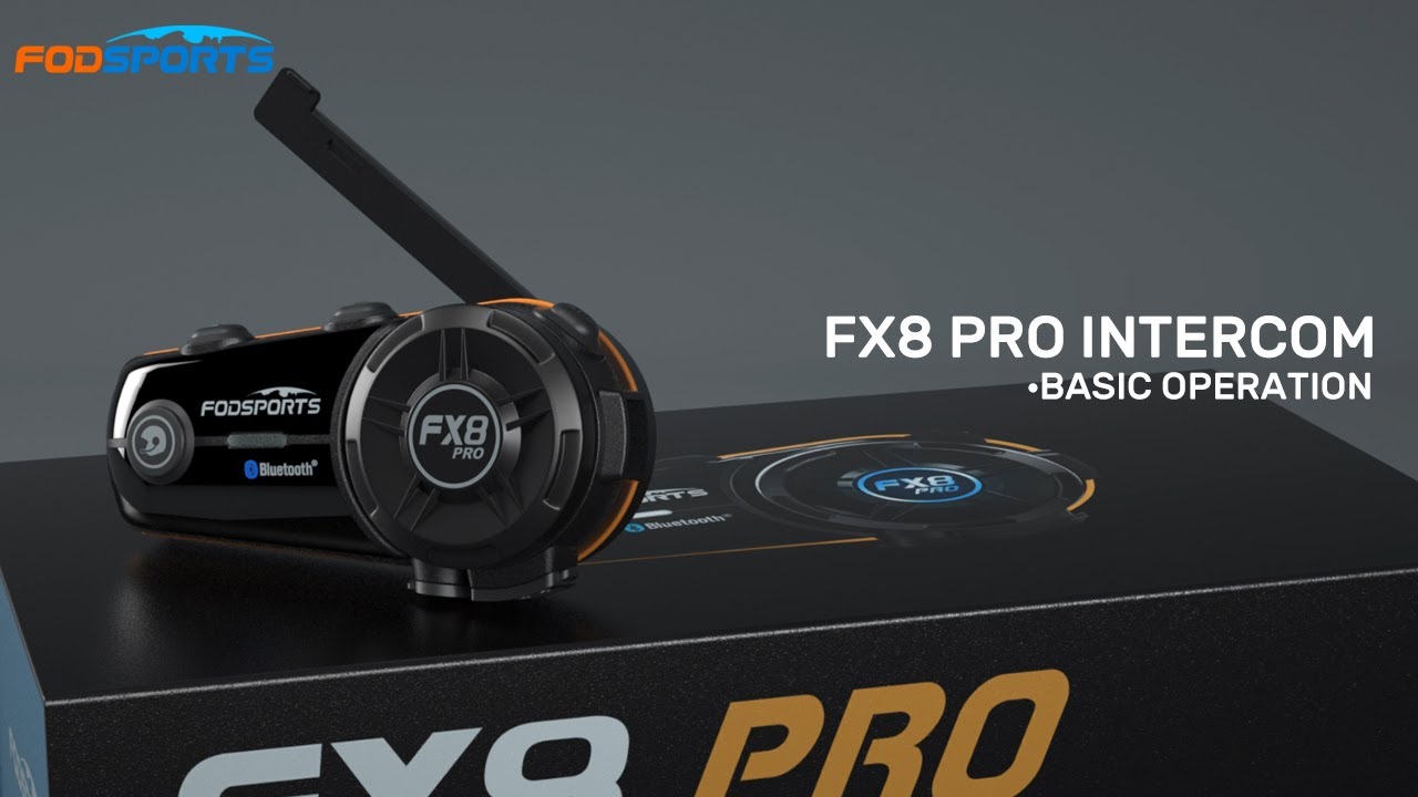 FODSPORTS FX8 PRO Intercom Basic Operation